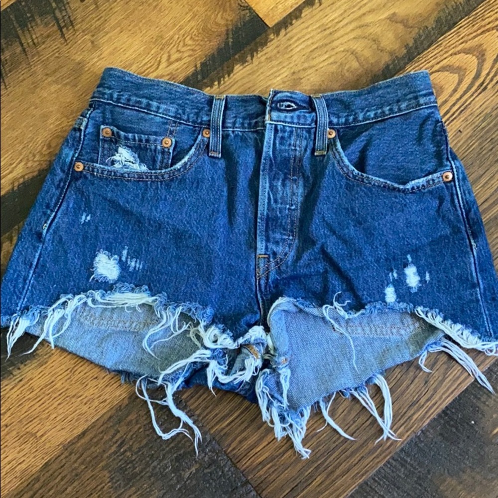 Free people Levi’s 501 high rise jean shorts